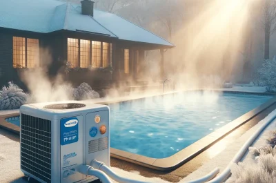 DALL_E_2024-04-26_17.51.51_-_Create_a_photo-realistic_image_of_a_pool_heat_pump_in_a_winter_setting_showcasing_the_device_actively_heating_a_residential_swimming_pool._The_scene
